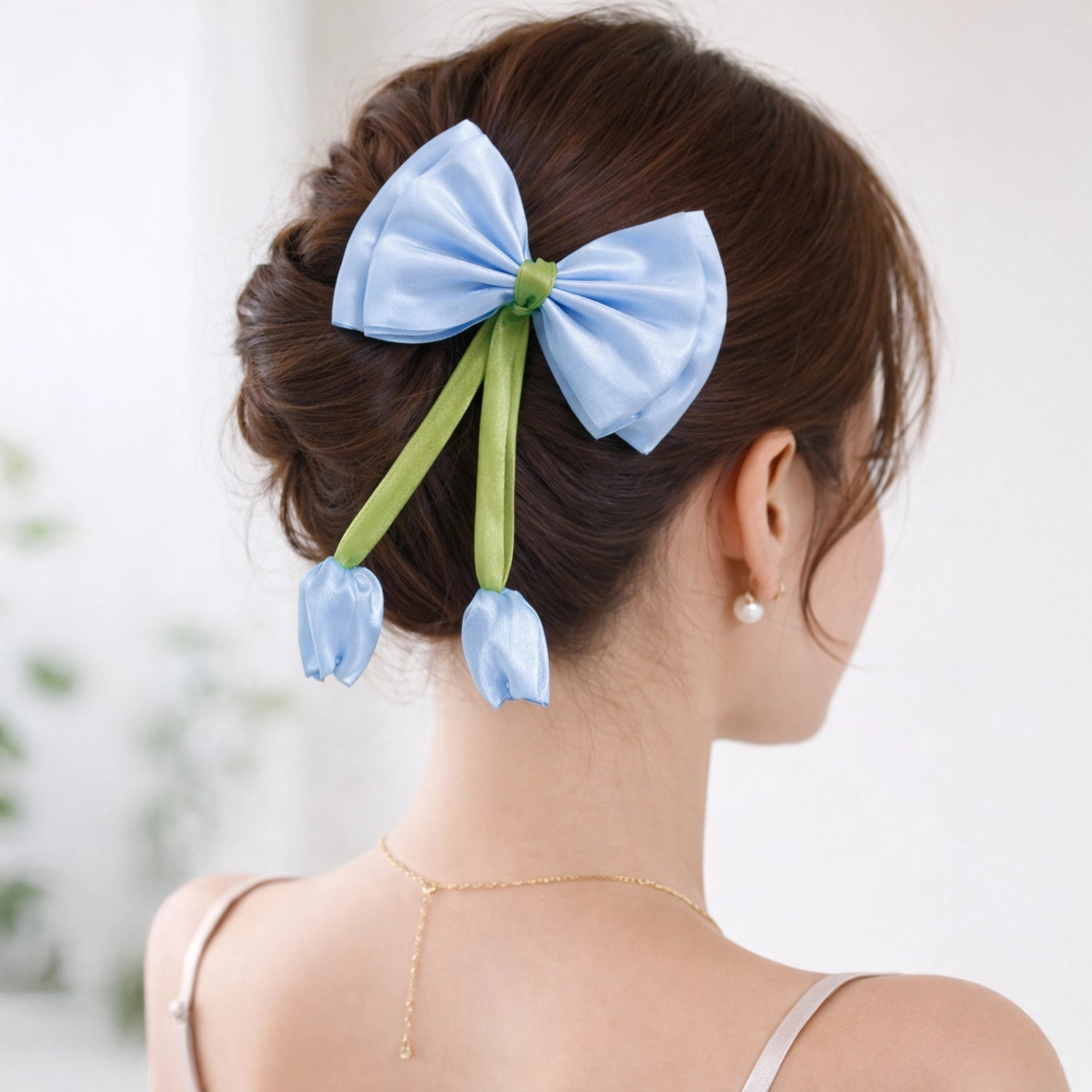 Hair Bow Clip (Color May Vary)