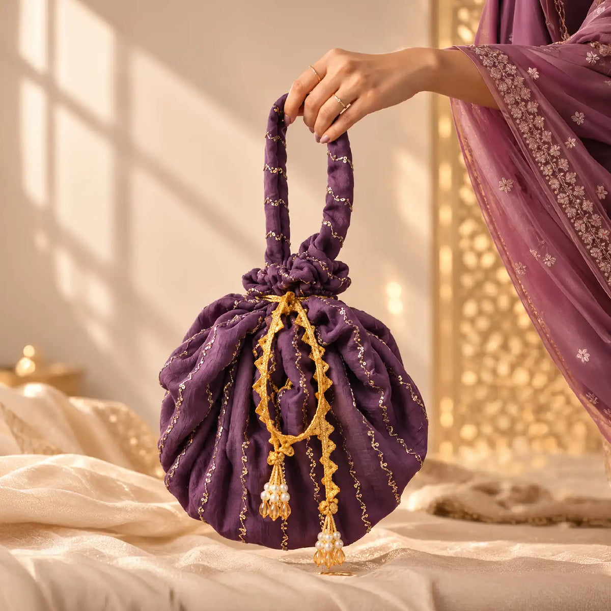 Festive Potli  (Amethyst Moon Potli)